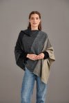 POSSUM & MERINO WOMEN'S OMBRE PONCHO 5010