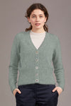 POSSUM & MERINO WOMEN'S  RIB CARDIGAN 5034