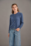 POSSUM & MERINO WOMEN'S BUTTONED CARDIGAN 5062