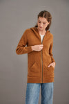 POSSUM & MERINO WOMEN'S LONG HOODIE 5063