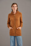 POSSUM & MERINO WOMEN'S LONG HOODIE 5063