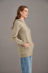 POSSUM & MERINO WOMEN'S LONG HOODIE 5063