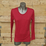 100% MERINO WOMEN'S SCOOP NECK LONG SLEEVE TOP - NEW ZEALAND MADE