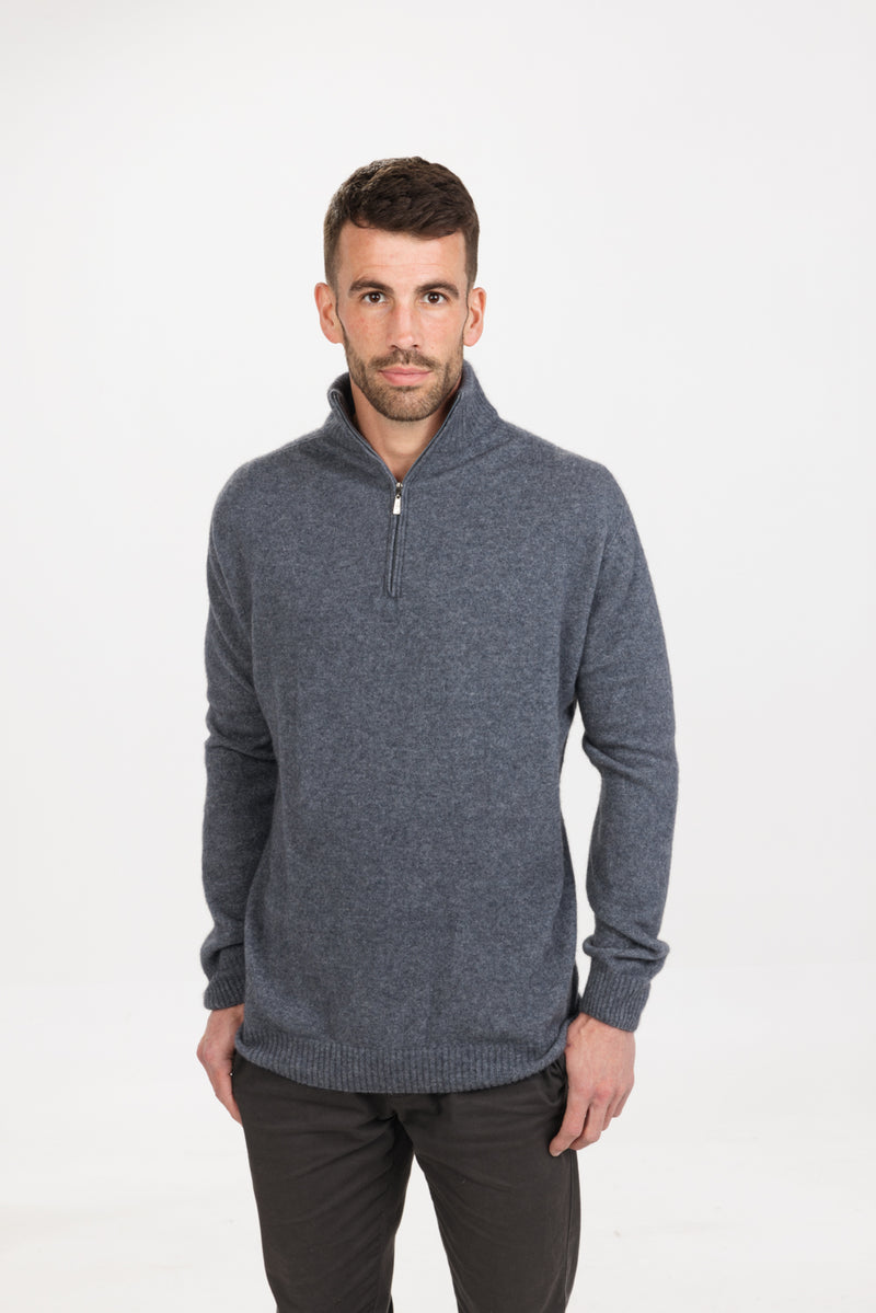 LIGHTWEIGHT HALF ZIP SWEATER NB336