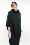 POSSUM FUR TRIM PONCHO KO523