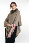 POSSUM FUR TRIM PONCHO KO523