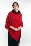 POSSUM FUR TRIM PONCHO KO523