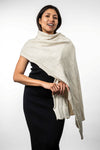 P0SSUM & MERINO WRAP - JACQUARD  KO554