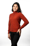 POSSUM & MERINO WOMEN’S JACKET CABLE KO567