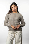 POSSUM & MERINO CREW NECK CABLE JUMPER KO570