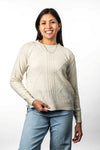 POSSUM & MERINO CREW NECK CABLE JUMPER KO570