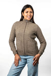 POSSUM & MERINO WOMEN’S RIB DETAIL JACKET KO571