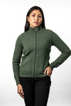 POSSUM & MERINO WOMEN’S RIB DETAIL JACKET KO571