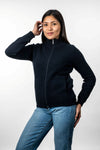 POSSUM & MERINO WOMEN’S RIB DETAIL JACKET KO571