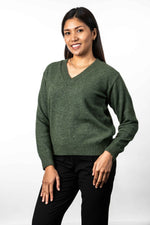 POSSUM & MERINO V NECK JUMPER KO573