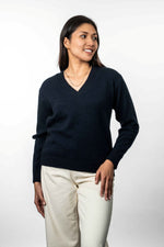 POSSUM & MERINO V NECK JUMPER KO573