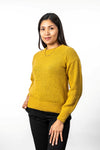 POSSUM & MERINO CREW NECK CROCHET KNIT JUMPER KO577