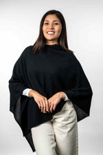 POSSUM & MERINO PONCHO - TWO WAY  KO798