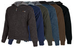 WOOL, POSSUM & NYLON UNISEX  ZIP COLLAR JERSEY - TASMAN MS1645