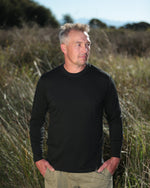 100% NZ MERINO MEN'S LONG SLEEVE CREW NECK