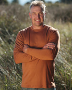 100% NZ MERINO MEN'S LONG SLEEVE CREW NECK