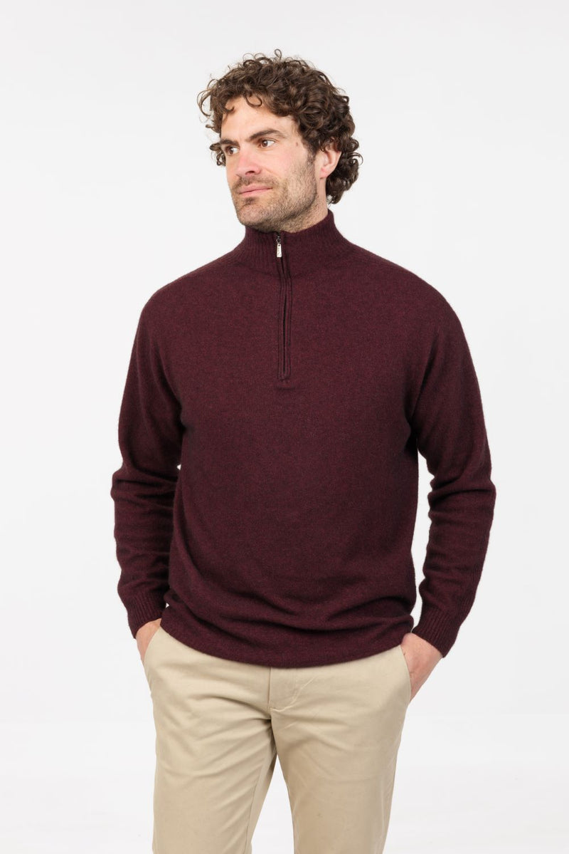 LIGHTWEIGHT HALF ZIP SWEATER NB336