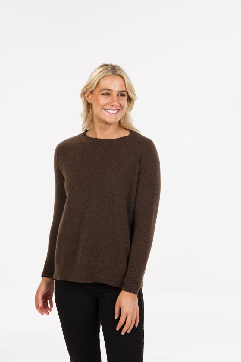 POSSUM & MERINO WOMEN’S LOUNGE SWEATER NB816