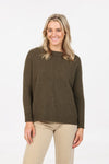 POSSUM & MERINO WOMEN’S LOUNGE SWEATER NB816