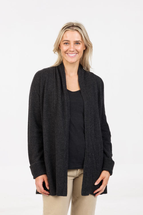 POSSUM & MERINO WOMEN’S WRAP JACKET NB498