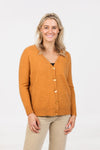 POSSUM & MERINO WOMEN'S BUTTON CARDIGAN - RELAXED FIT NB851