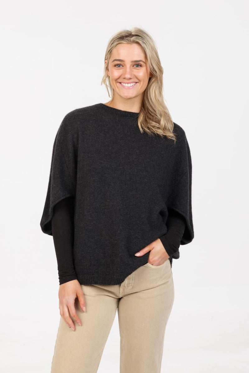 SPLIT SLEEVE PONCHO NB868