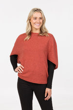 SPLIT SLEEVE PONCHO NB868