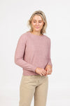 POSSUM & MERINO WOMEN'S CLASSIC CROP SWEATER NB870