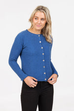 POSSUM & MERINO WOMEN'S CARDIGAN WITH PAUA SHELL BUTTONS NB872