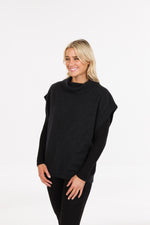 POSSUM,MERINO WOMEN'S TUNIC COWL NECK NB899
