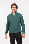 TEXTURED HALF ZIP SWEATER NE338