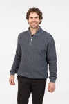 TEXTURED HALF ZIP SWEATER NE338