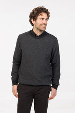 TEXTURED CREW SWEATER NE428