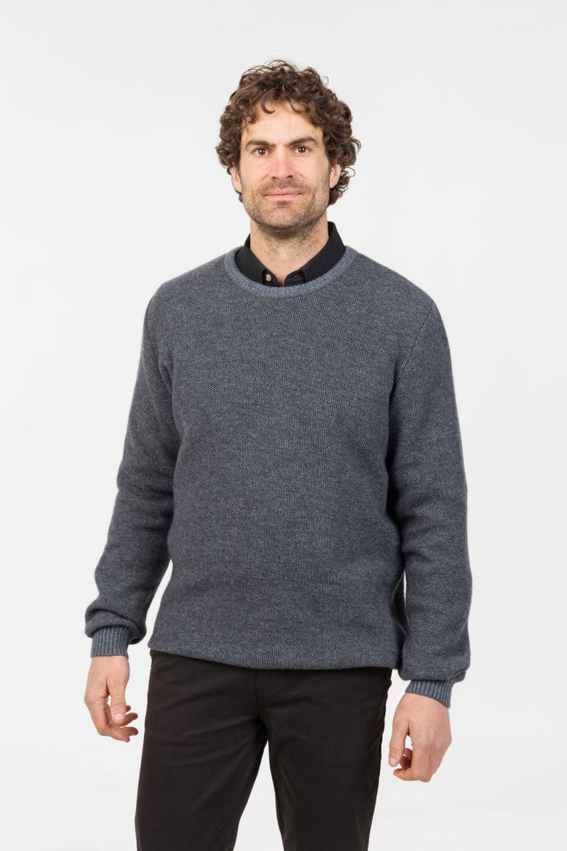 TEXTURED CREW SWEATER NE428