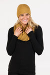 POSSUM,MERINO WOMENS RIBBED LOOP SCARF NX861