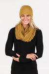 POSSUM,MERINO WOMENS RIBBED LOOP SCARF NX861