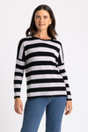 MERINO WOMEN’S STRIPED DROP SHOULDER JUMPER RM2592