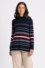 ROYAL MERINO STRIPE SWEATER RM3027