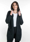 HOODED LONG LINE CARDIGAN TR1019