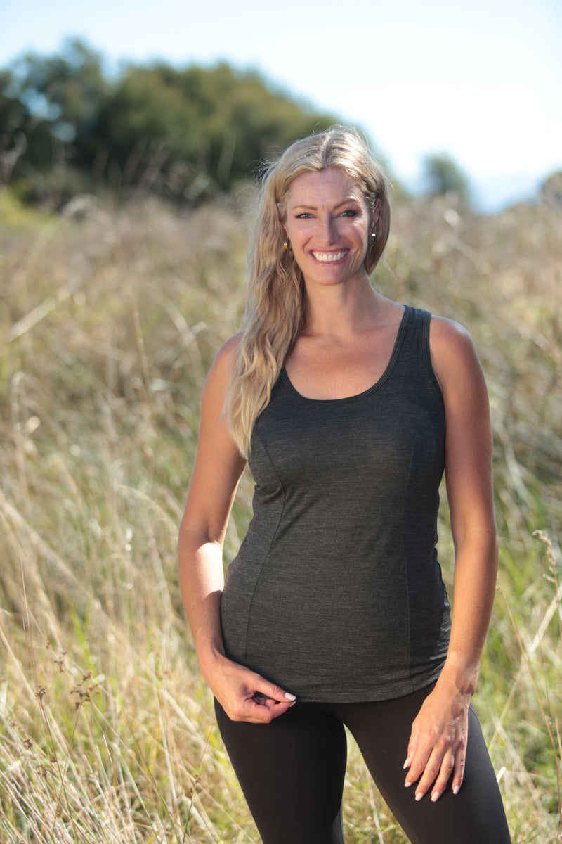 100% MERINO WOMEN'S SINGLET 200gsm
