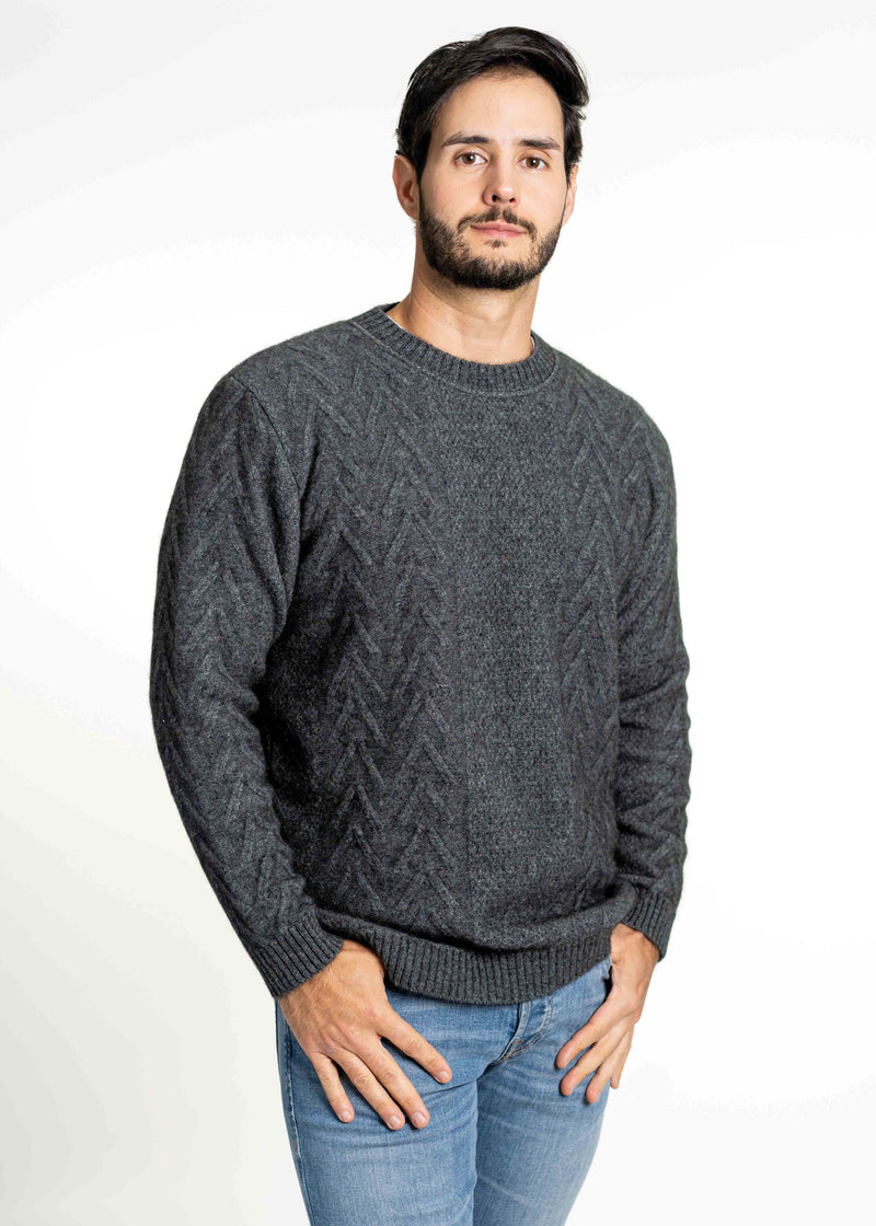 ARAN CREW NECK JUMPER KO868